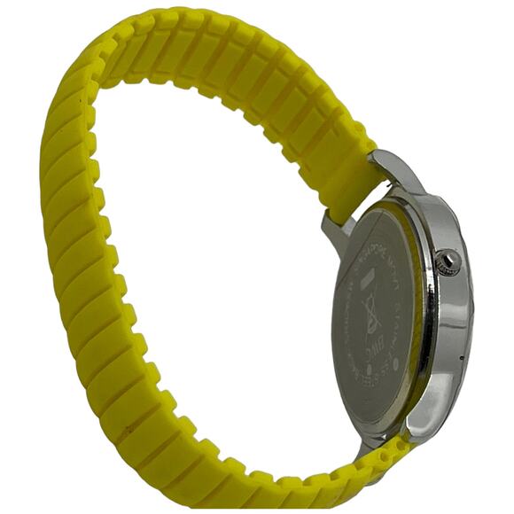 AVON Counting Critters Yellow Quartz Watch Silver Tone Stretch Band Untested - Picture 6 of 8